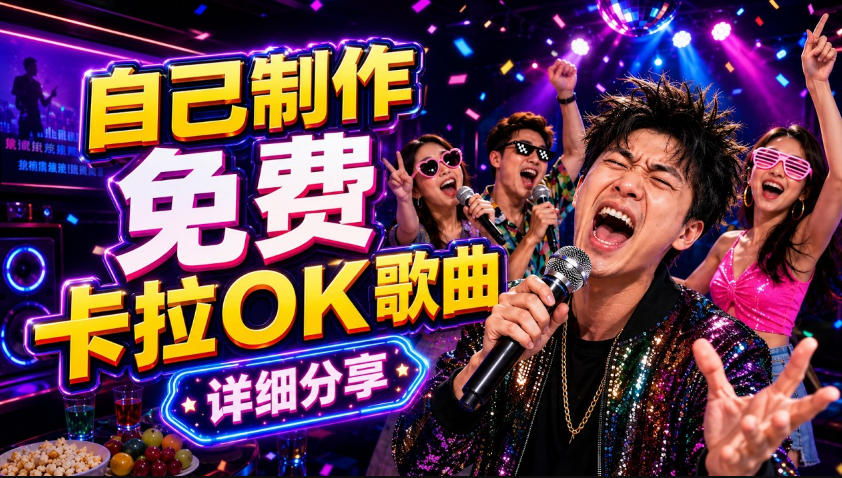 零基础AI制作免费卡拉OK视频教程，从歌曲生成、音轨分离到字幕制作、视频导出，手把手教学-易创网
