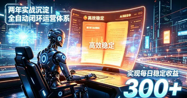 两年实战沉淀｜全自动闭环运营体系，实现每日稳定收益300+【揭秘】-易创网