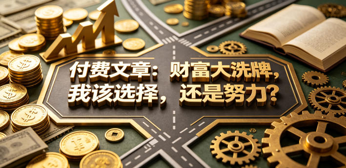 付费文章：财富大洗牌，我该选择，还是努力？-易创网