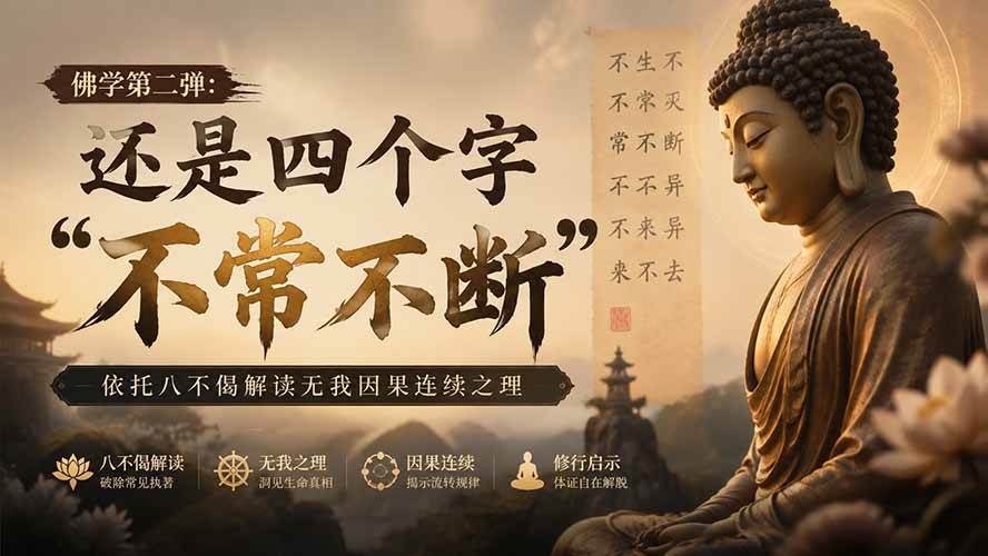 （19779期）付费文章：佛学第二弹：还是四个字“不常不断”依托八不偈解读无我因果连续之理-易创网