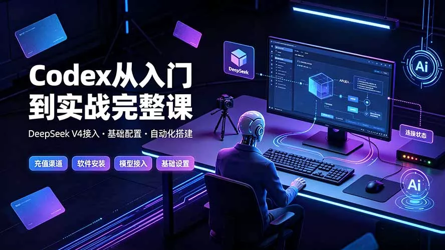 Codex从入门到实战完整课｜充值·安装·接入DeepSeek，记忆·插件·Skill·CLI·MCP全拆解-易创网