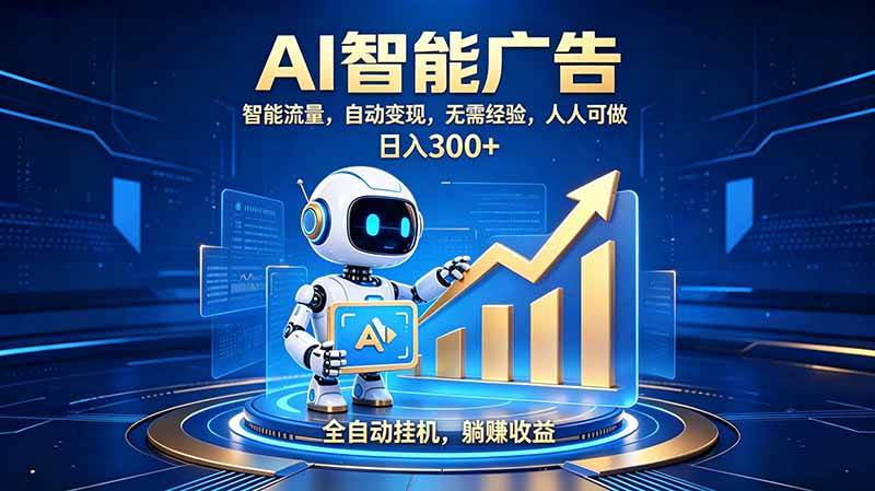 （19957期）轻资产新赛道，全自动AI广告，打造持续收益-易创网