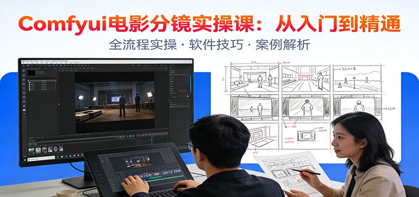 ComfyUI电影分镜实操课：分镜一致性，全流程AI视频制作，零基础也能做专业分镜网赚项目-副业赚线-互联网创业-资源整合易创网