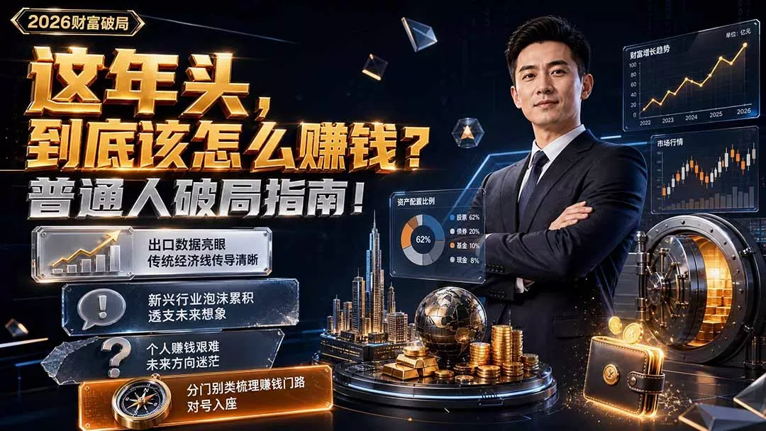 付费文章：这年头，到底该怎么赚钱？普通人破局指南！-易创网