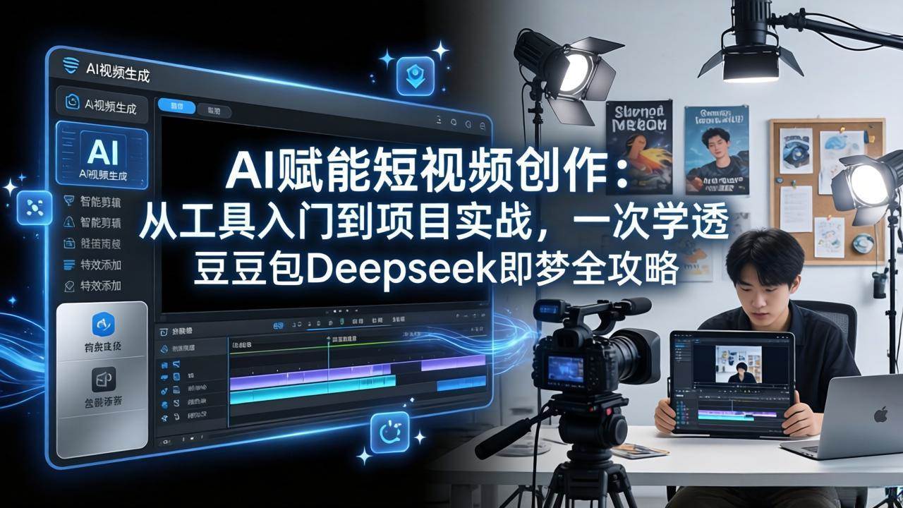 （17762期）AI赋能短视频创作：从工具入门到项目实战，一次学透豆包Deepseek即梦全攻略-易创网