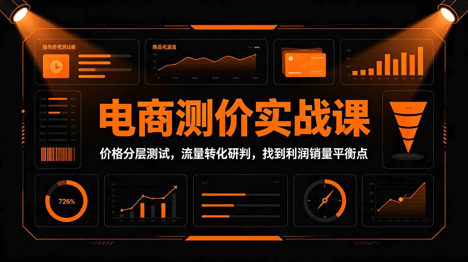 电商测价实战课：价格分层测试，流量转化研判，找到利润销量平衡点-易创网