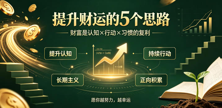 付费文章：提升财运的5个思路——财富是认知x行动x习惯的复利，愿你越努力，越幸运-易创网