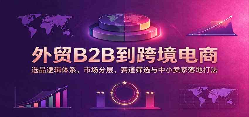 外贸B2B到跨境电商：选品逻辑体系，市场分层，赛道筛选与中小卖家落地打法-易创网