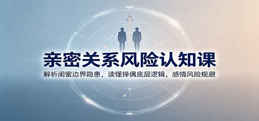 亲密关系风险认知课:解析闺蜜边界隐患,读懂择偶底层逻辑,感情风险规避 亲密关系风险认知课:解析闺蜜边界隐患,读懂择偶底层逻辑,感情风险规避