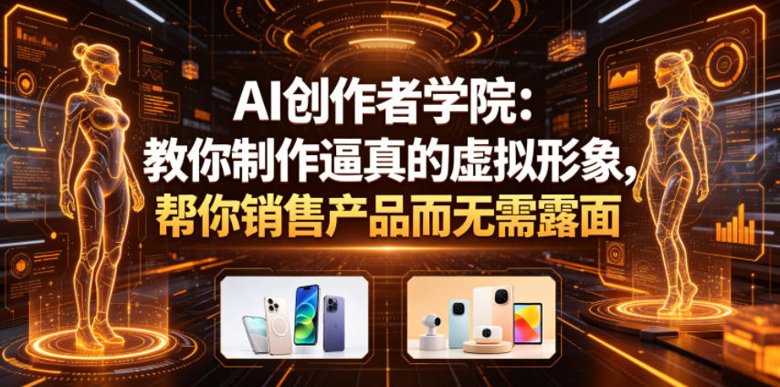 AI创作者学院：教你制作逼真的虚拟形象，帮你销售产品而无需露面【原创双语字幕】-易创网