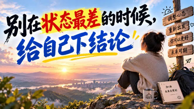 某公众号付费文章：别在状态最差的时候，给自己下结论-易创网