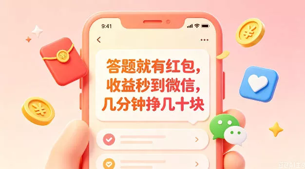 答题就有红包，收益秒到微信，几分钟挣几十块，学生党上班族宝妈都可以玩【揭秘】-易创网
