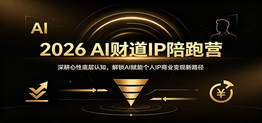 2026 AI财道IP陪跑营：深耕心性底层认知，解锁AI赋能个人IP商业变现新路径-易创网