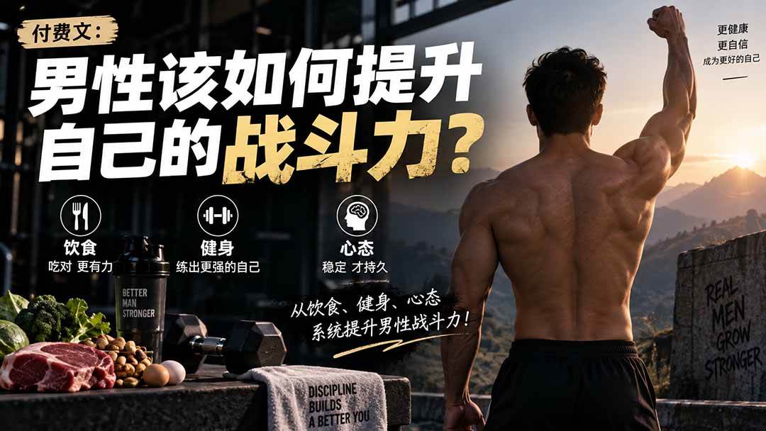 （20421期）付费文章：男性该如何提升自己的战斗力？-易创网