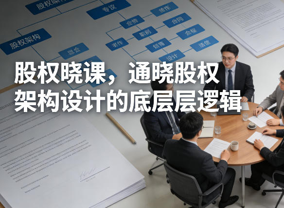 股权晓课，通晓股权架构设计的底层逻辑-易创网