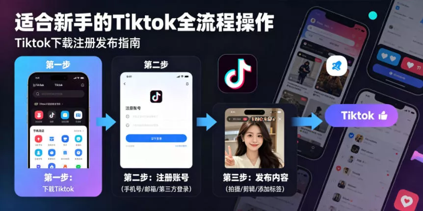 Tiktok下载注册发布，适合新手的Tiktok全流程操作-易创网