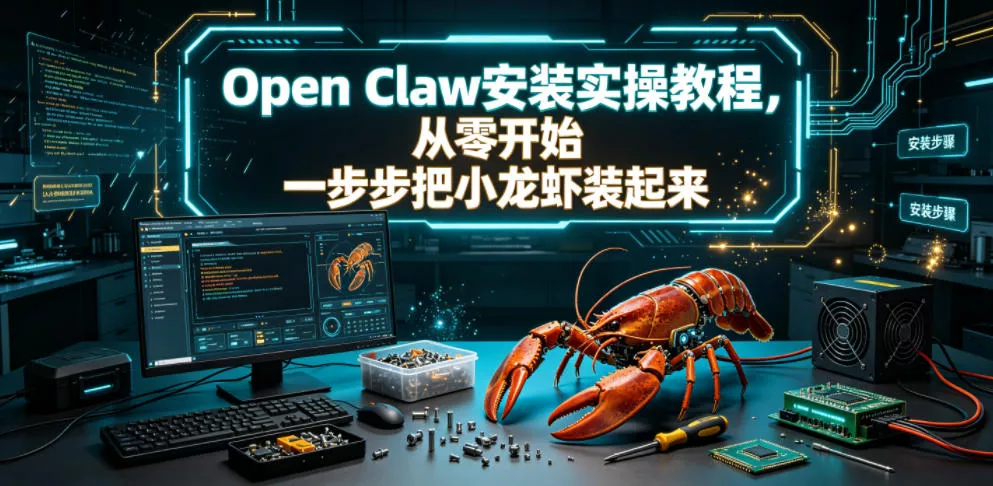 Open Claw安装实操教程，从零开始一步步一步步把小龙虾装起来-易创网