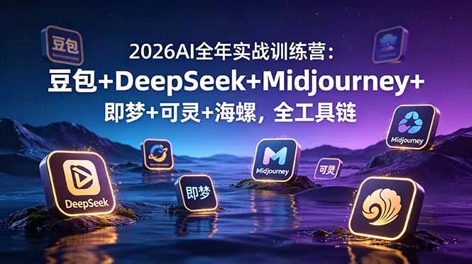 2026AI全年实战训练营：豆包+DeepSeek+Midjourney+即梦+可灵+海螺，全工具链-易创网