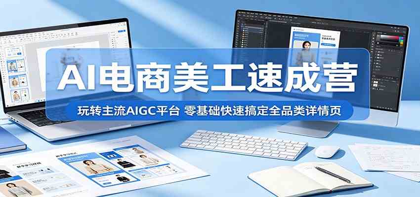 AI电商美工速成营：玩转主流AIGC平台，零基础快速搞定全品类详情页-易创网