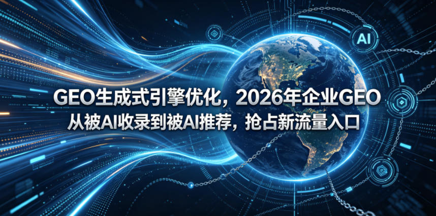 GEO生成式引擎优化，2026年企业GEO从被AI收录到被AI推荐，抢占新流量入口-易创网