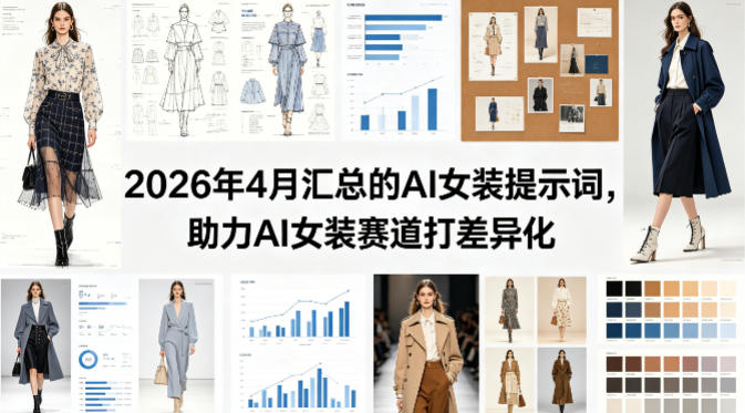 2026年4月汇总的AI女装提示词，助力AI女装赛道打差异化-易创网
