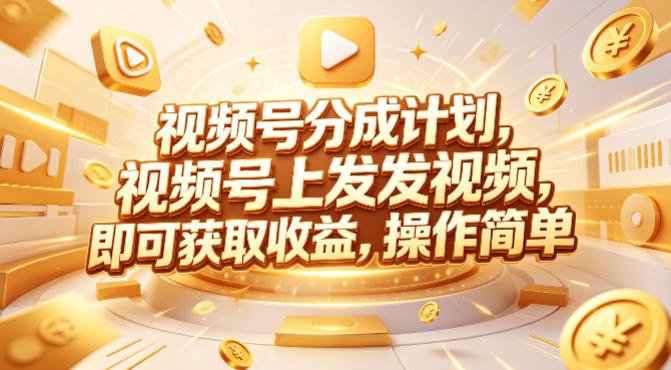 视频号分成计划，599元众筹的Red团队课程，视频号上发发视频，即可获取收益，操作简单-易创网