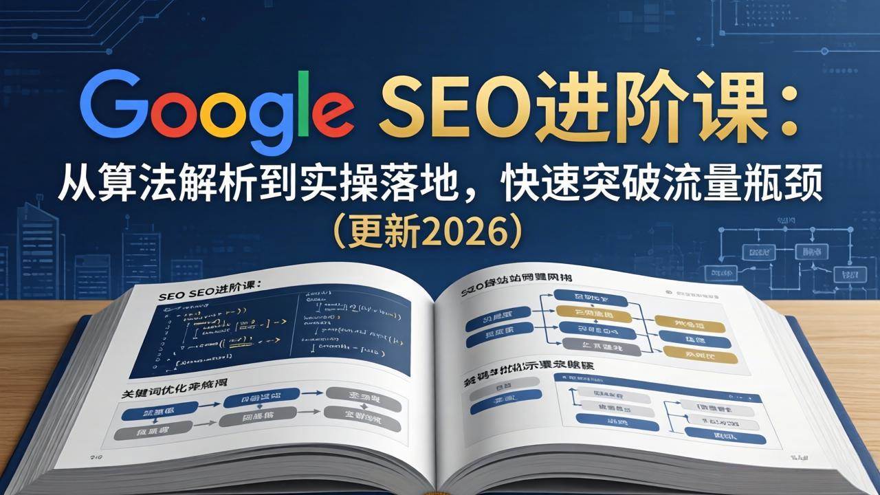 （18048期）Google SEO进阶课：从算法解析到实操落地，快速突破流量瓶颈（更新2026）-易创网