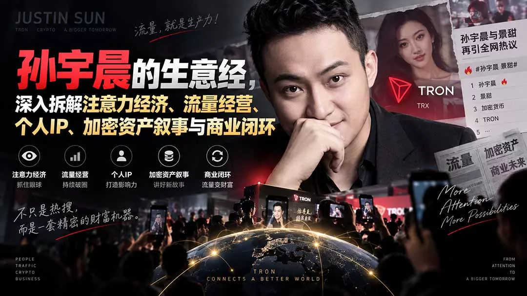 某星球精华文章——孙宇晨的生意经，深入拆解注意力经济、流量经营、个人IP、加密资产叙事与商业闭环-易创网