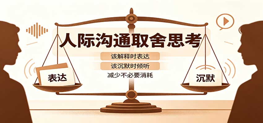 人际沟通取舍思考：分清解释与沉默边界，拿捏职场生活沟通分寸减少情绪内耗-易创网