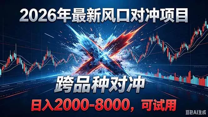 2026创业新风口！最新对冲！跨品种对冲！日收益2000-6000+-易创网