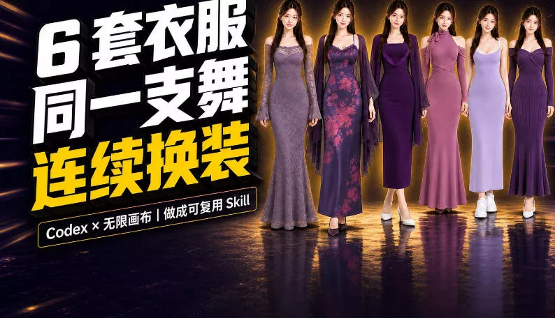 同一支舞，6套衣服按顺序切换：我把服装换装视频做成了一个Skill-易创网