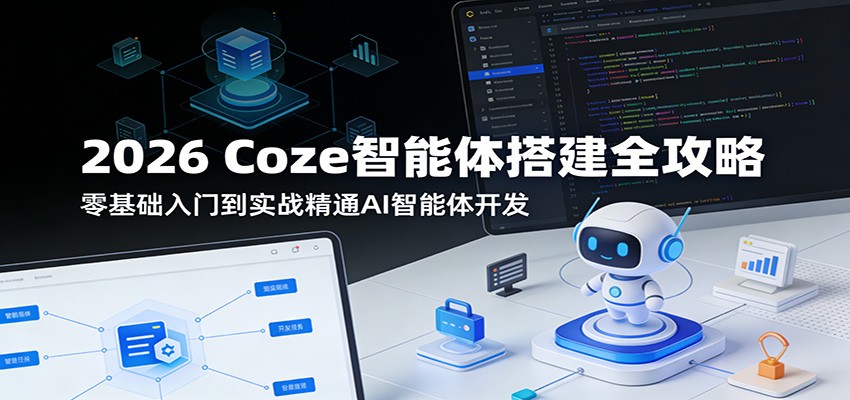 2026 Coze智能体搭建全攻略：零基础入门到实战精通AI智能体开发-易创网