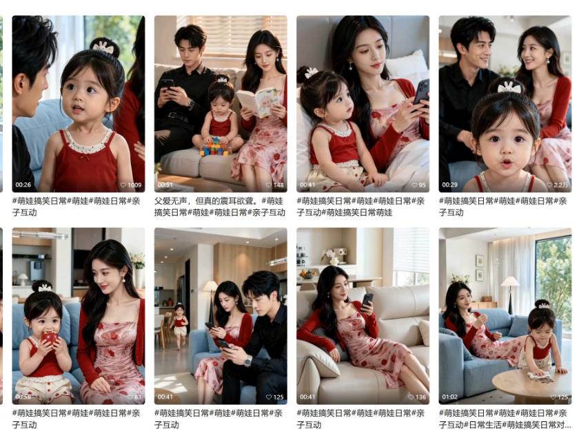 （20807期）1小时学会AI亲子搞笑短剧制作：爆款账号拆解+剧情脚本+人物互动+拍摄剪辑，跑通涨粉带货完整链路-易创网