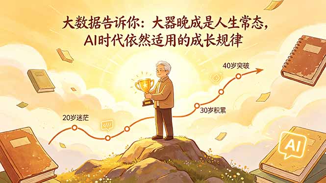 付费文章：大数据告诉你：大器晚成是人生常态，AI 时代依然适用的成长规律-易创网