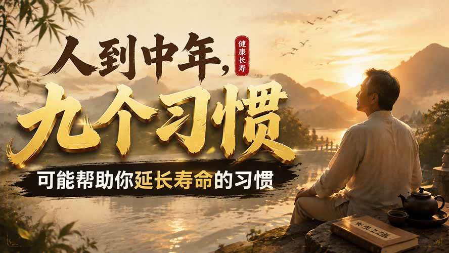 （19707期）付费文章：人到中年，九个可能帮助你延长寿命的习惯-易创网