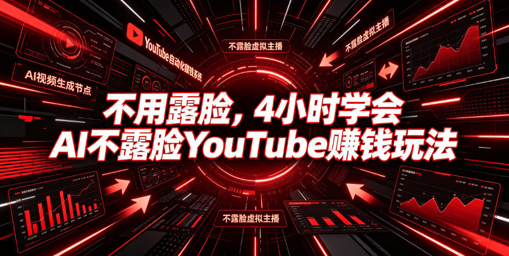 不用露脸，4小时学会AI不露脸YouTube賺钱玩法【原创双语字幕】-易创网
