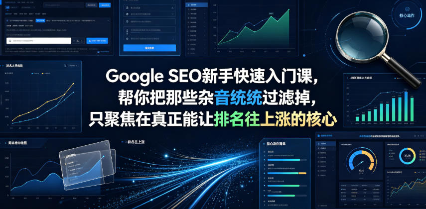 Google SEO新手快速入门课，帮你把那些杂音统统过滤掉，只聚焦在真正能让排名往上涨的核心动作【原创双语字幕】-易创网