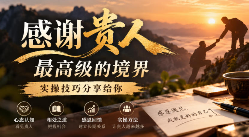 某公众号付费文章：感谢贵人最高级的境界，实操技巧分享给你-易创网