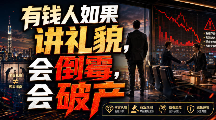 付费文章：有钱人如果讲礼貌，会倒霉，会破产-易创网
