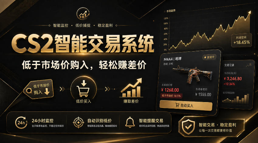CS2智能交易系统，轻松賺差价|自动运行，无需自己挂G|数据支持任何形式验证【揭秘】-易创网