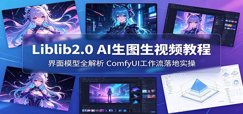 Liblib2.0 AI生图生视频教程：界面模型全解析，ComfyUI工作流落地实操-易创网