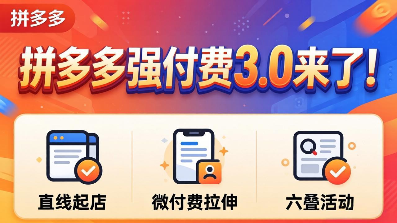 拼多多强付费3.0来了(更新4月-易创网