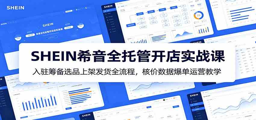 SHEIN希音全托管开店实战课：入驻筹备选品上架发货全流程，核价数据爆单运营教学-易创网