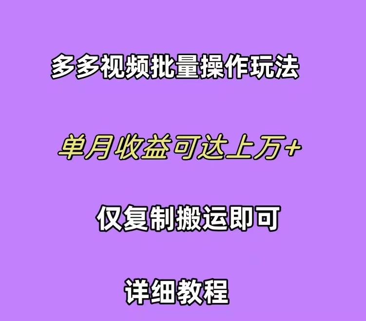 (10029期)拼多多视频带货快速过爆款选品教程 每天轻轻松松赚取三位数佣金 小白必...-易创网