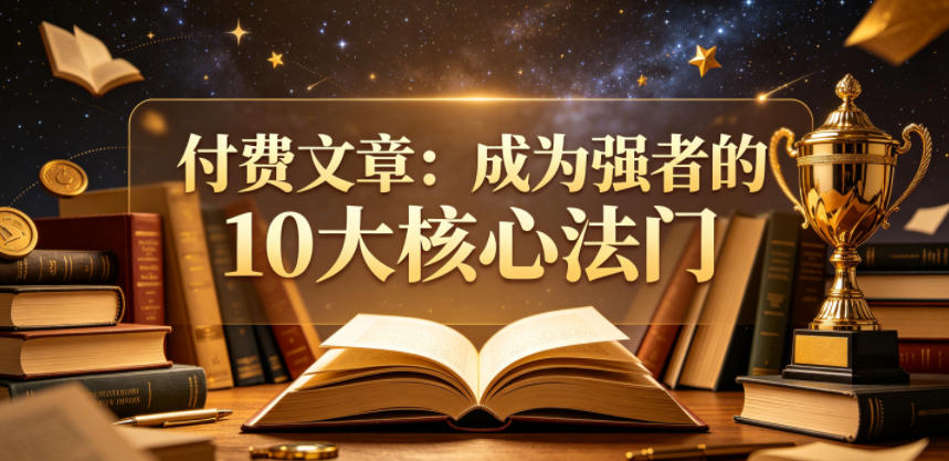 付费文章：成为强者的10大核心法门-易创网