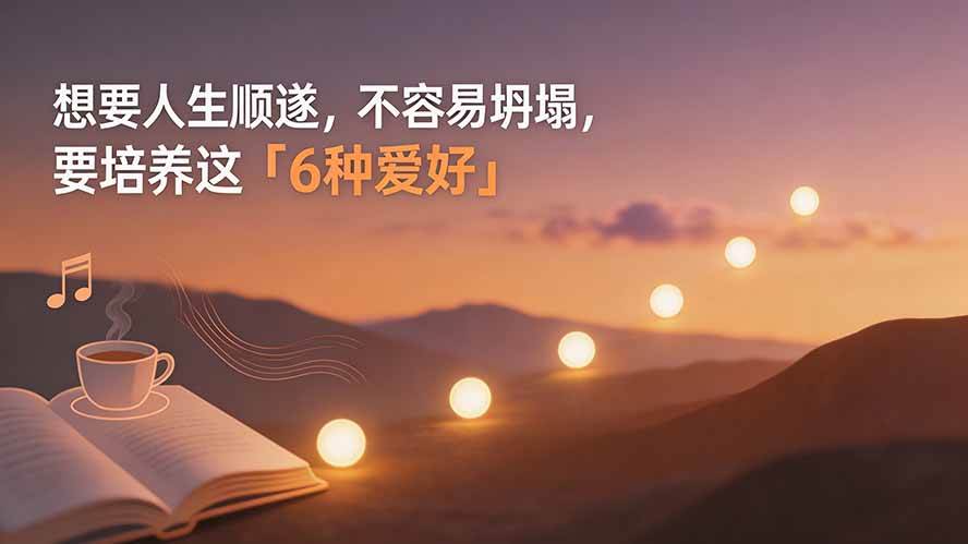 （19638期）付费文章：想要人生顺遂，不容易坍塌，要培养这6种爱好-易创网