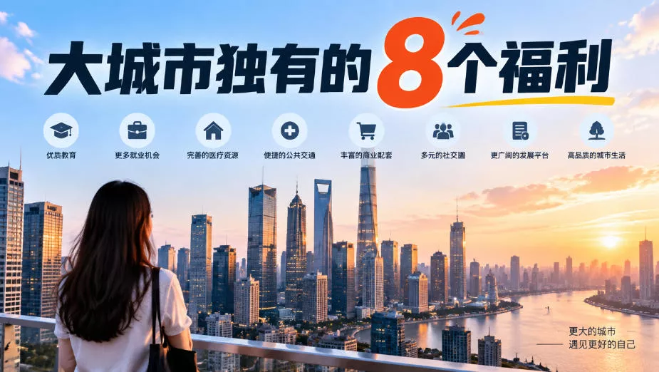某公众号付费文章：大城市独有的8个福利-易创网