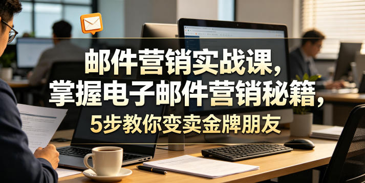 邮件营销实战课，掌握电子邮件营销秘籍，5步教你变卖金牌朋友【原创双语字幕】-易创网