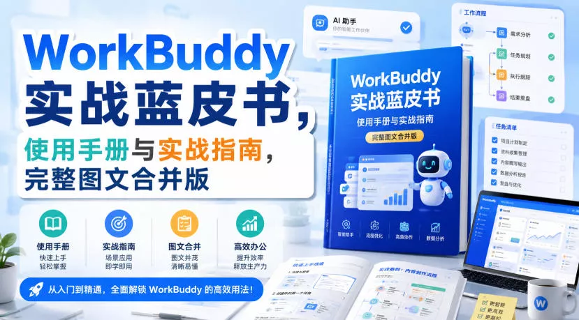 WorkBuddy实战蓝皮书，使用手册与实战指南，完整图文合并版-易创网