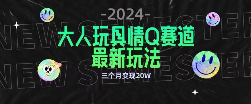 全新大人玩具情Q赛道合规新玩法，公转私域不封号流量多渠道变现，三个月变现20W【揭秘】-易创网